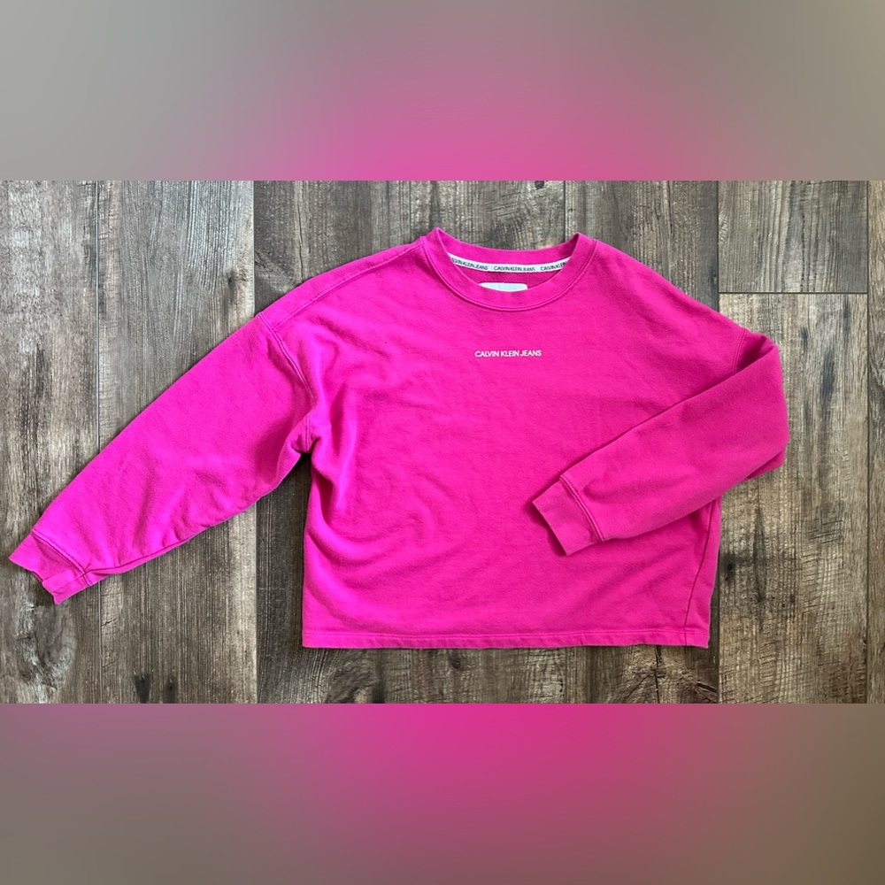 Calvin Klein jeans cropped crew neck